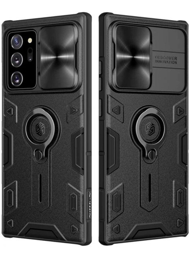 Nillkin CamShield Armor Soft TPU Shock Proof Protective Case With Metal Ring Holder For Samsung Note 20 Ultra Black  - Image 1