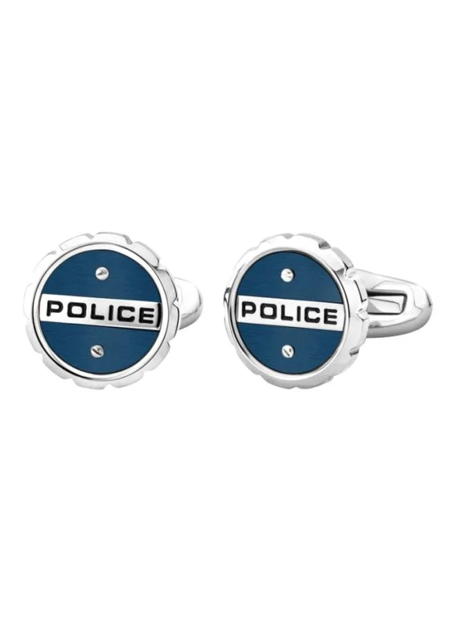 بوليس Metal Round Cufflinks