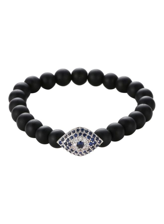 Sharpdo Elastic Stone Studded Beaded Bracelet