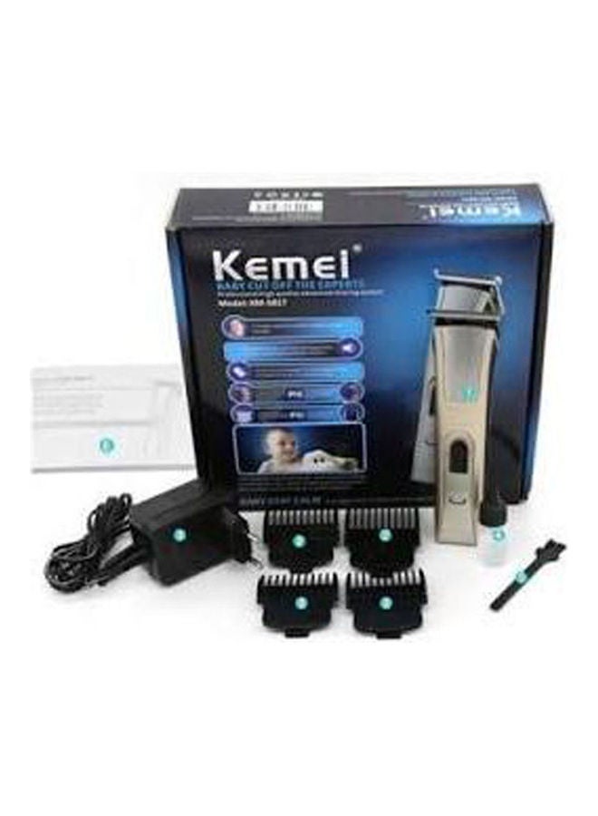 Kemei KM-5017 Professional Hair Trimmer for Men Gold/Black - Image 1
