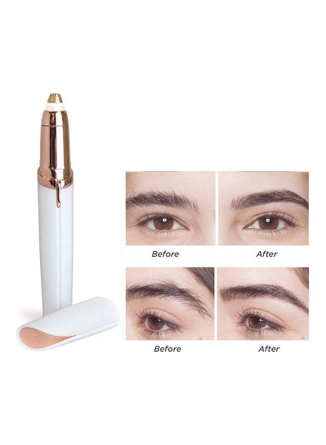 Flawless Eyebrow Hair Remover White/Gold - Image 3
