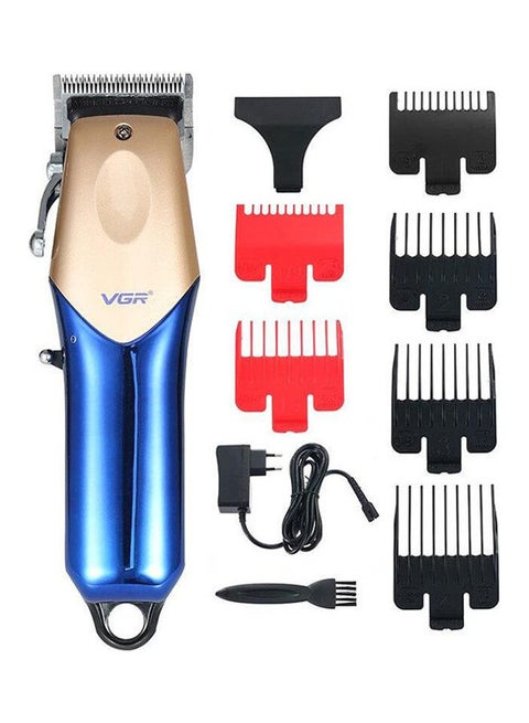 Hair Beard Trimmer Rechargeable Electric Clipper For Men V-162 Gold/Blue