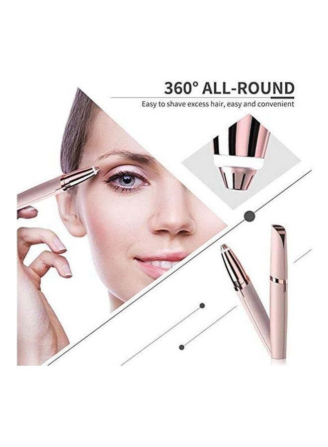 Waterproof Eyebrow Trimmer for Women - Light Hair Removal Light Pink - Image 3