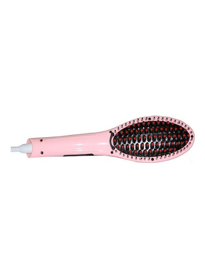 Fast Hair Straightening Brush Pink/Black - Image 1