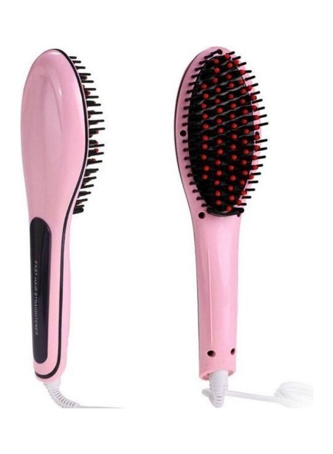 Fast Hair Straightening Brush Pink/Black - Image 2