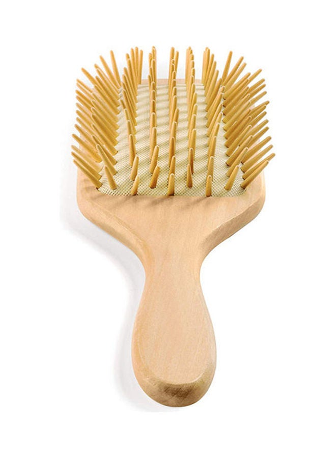 Hair Brush for Hairdresser: Wood Large Size Beige - Image 1