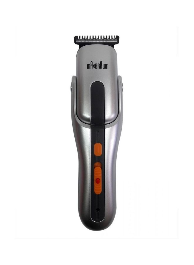 Max - MP-6680 Grooming Kit 8 in 1 Hair Trimmer Black&Silver Black & Silver - Image 1