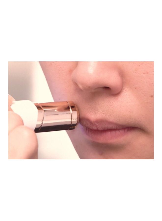 Facial Hair Remover Portable Epilator White/Gold - Image 2