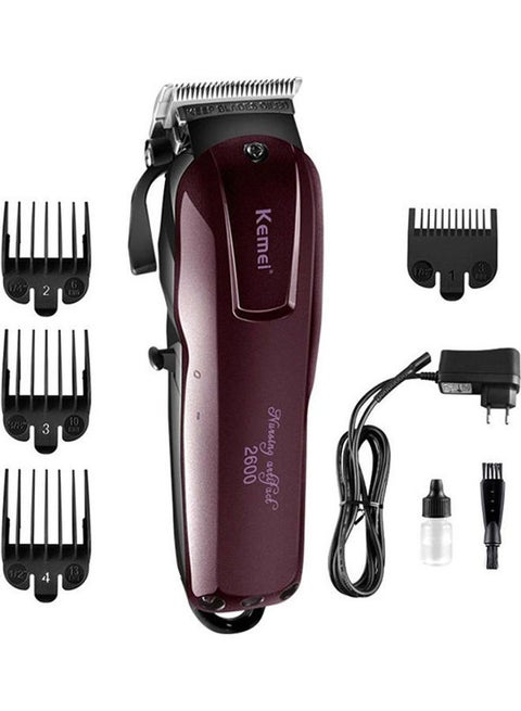 KM-2600 Shaver Dry Shave - Multi-Use Red/Black