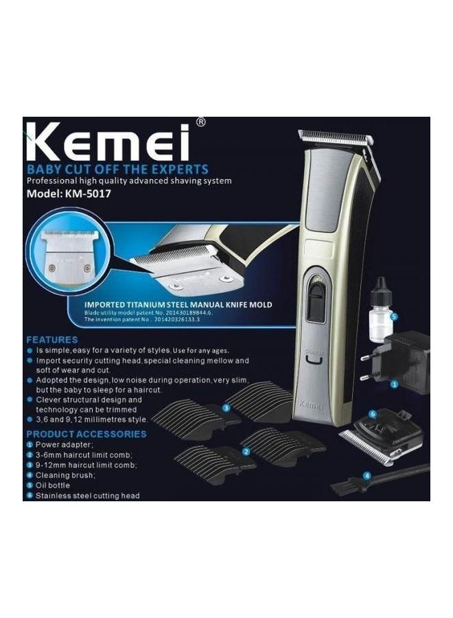 Kemei KM-5017 Dry For Men Hair Trimmer Gold/Black  - Image 3