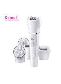 Kemei KM-2199 Wet And Dry Epilator For Women White  - Image 1