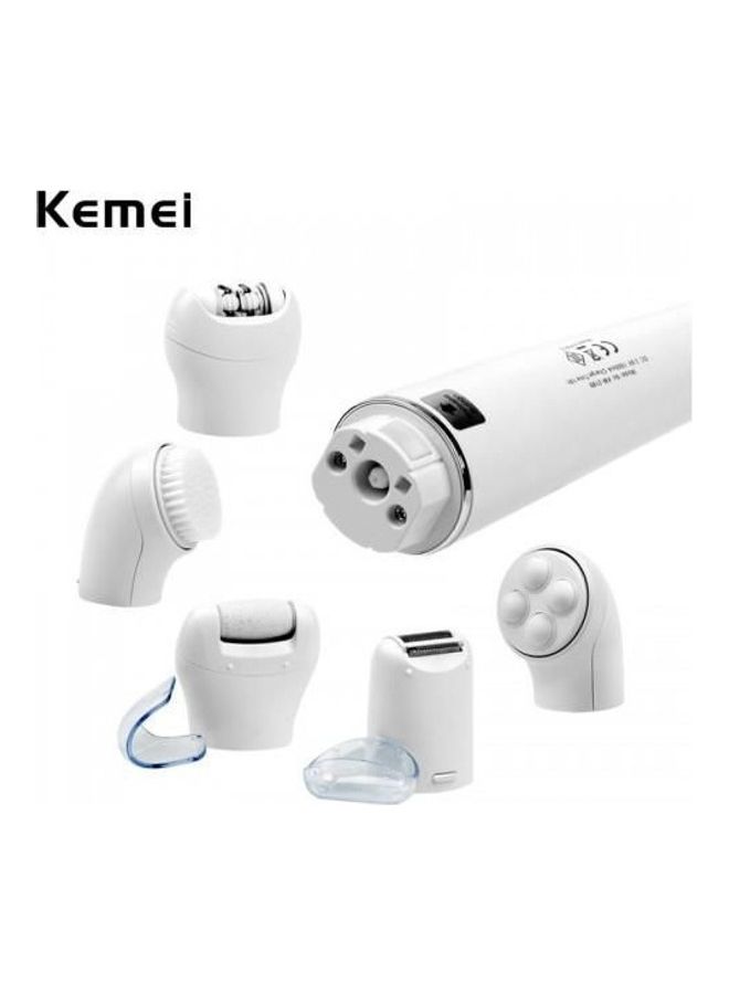 Kemei KM-2199 Wet And Dry Epilator For Women White - Image 2