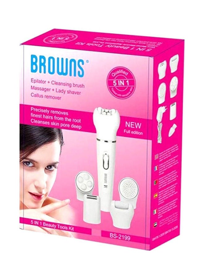 BrOwns BS-2199 Dry For Women - Epilators White  - Image 1