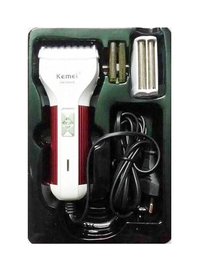 KM-8866B Electric Hair Trimmer White/Red