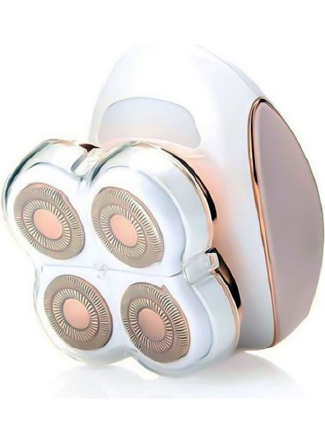 فلوليس ماكينة حلاقة دوّارة ليجز-202 للنساء أبيض/ذهبي - Image 2
