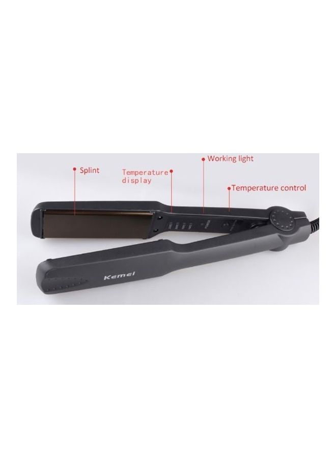 Kemei KM-329 Hair Straightener Black  - Image 2