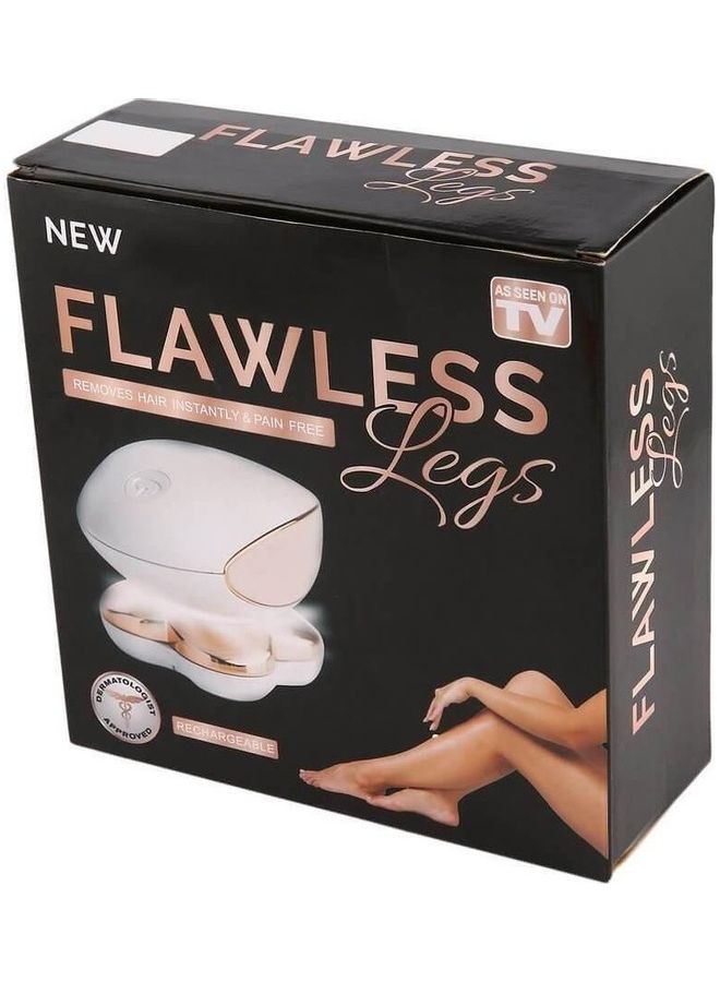 فلوليس جهاز إزالة الشعر من دون ألم بتصميم صغير ومحمول مزوّد بإضاءة LED أبيض/ذهبي - Image 3