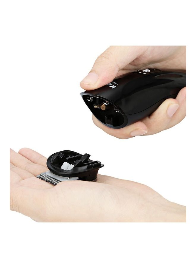 Kemei KM-600 Professional Hair Trimmer 6 In 1 Black - Image 3