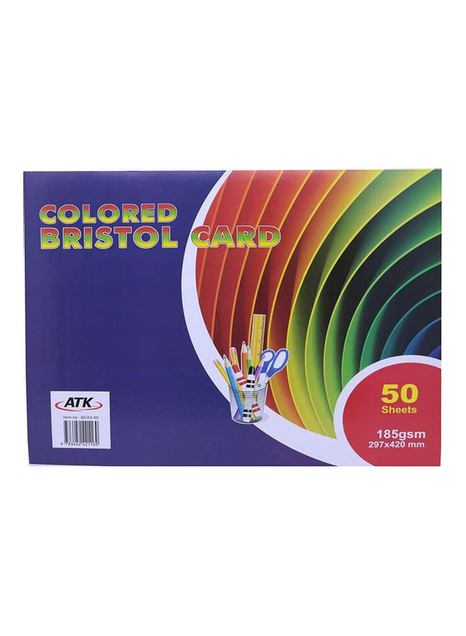 Delight 50-Piece A3 Coloured Card  - Image 2