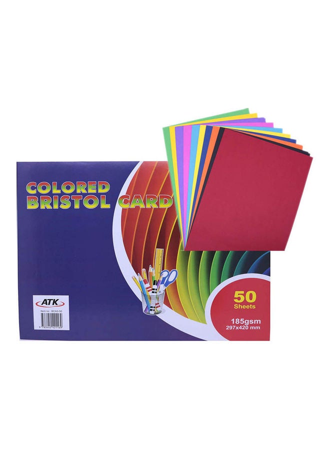 Delight 50-Piece A3 Coloured Card  - Image 3
