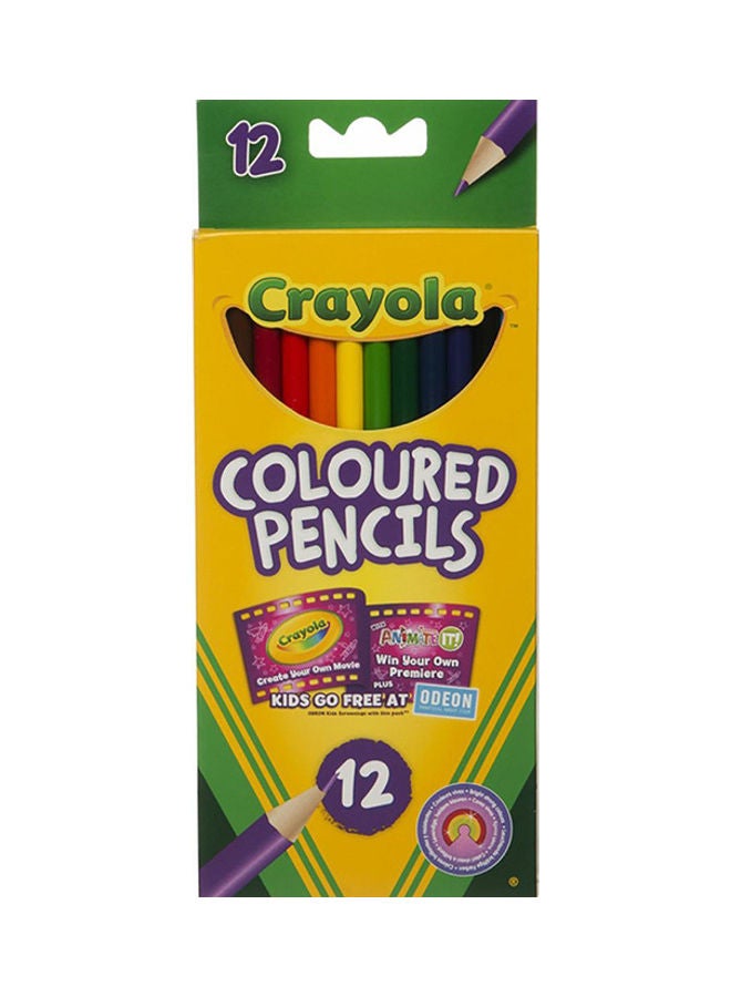كرايولا أقلام تلوين خشبية مكونة من 12 قطعة متعدد الألوان - Image 2