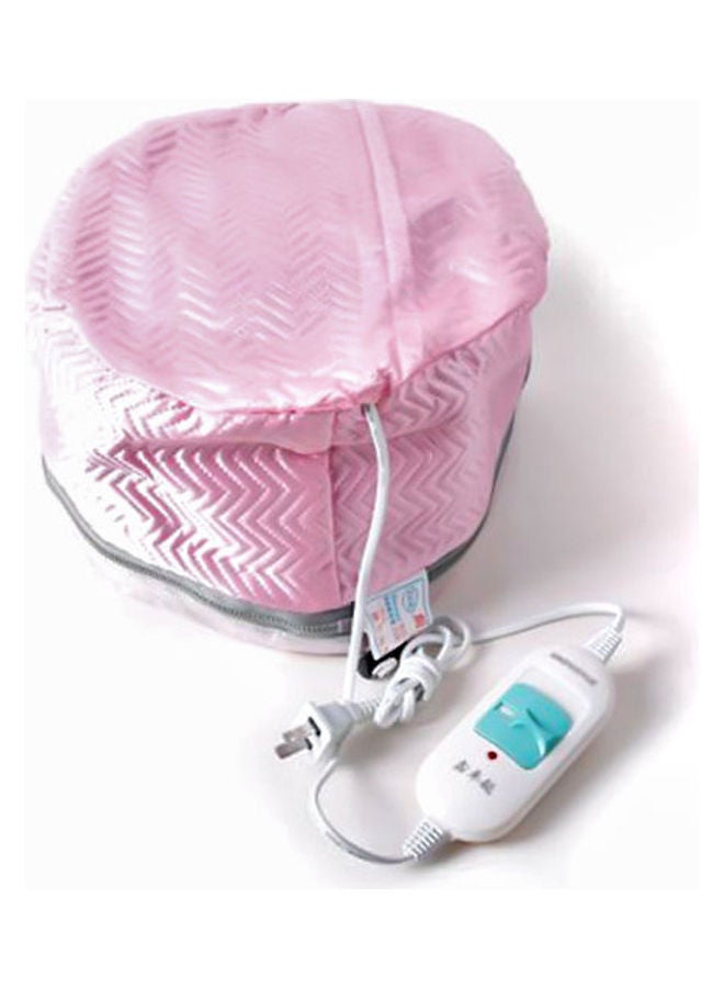 Beauenty Thermal Treatment Beauty Steamer SPA Nourishing Hair Care Cap Pink/White 