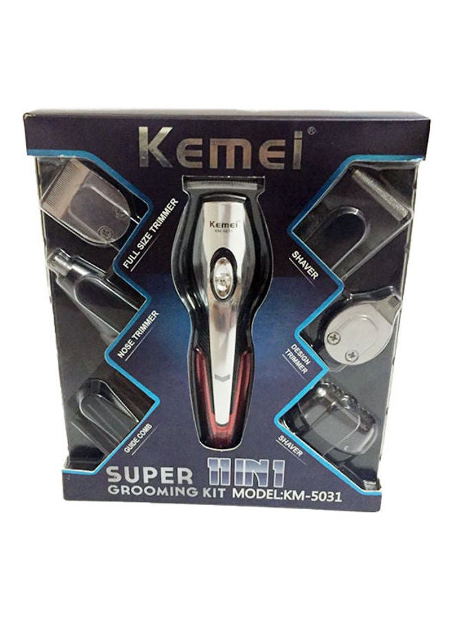 KM-5031 Dry For Men-Clipper & Trimmer Black/Silver