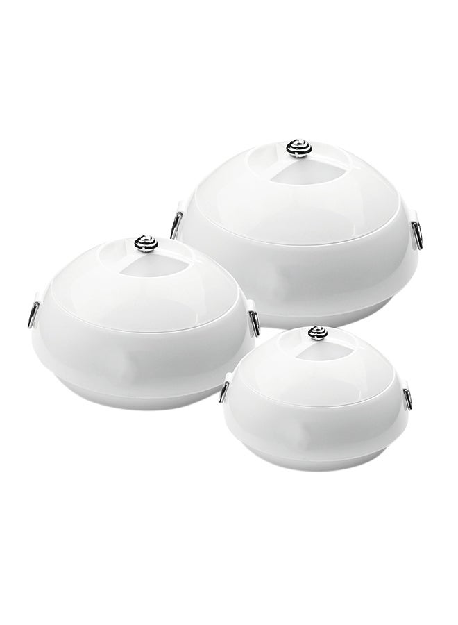 JAYPEE Eena Meena Deeka Casserole Set of 3 Pieces -(1500+1000+750 ml) White - Image 2