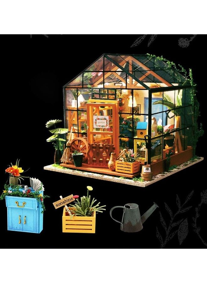 Wooden Self Installed Simulation Dollhouse Kit 19.5 x 17.5cm - Image 2
