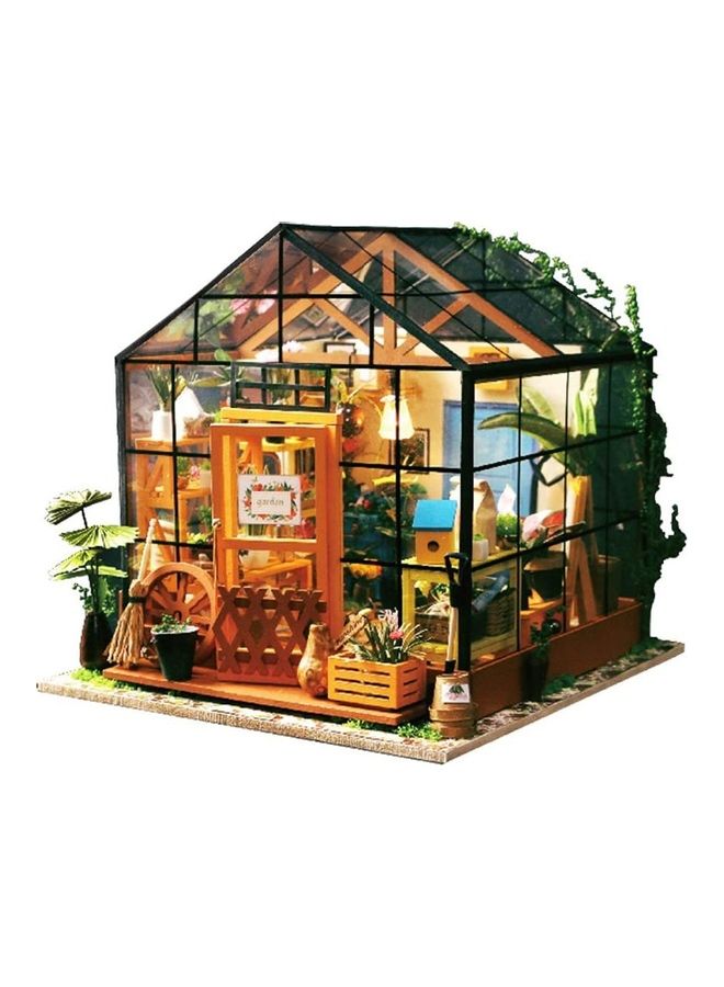 Wooden Self Installed Simulation Dollhouse Kit 19.5 x 17.5cm - Image 1