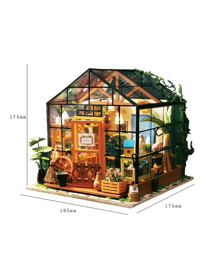 Wooden Self Installed Simulation Dollhouse Kit 19.5 x 17.5cm - Image 4