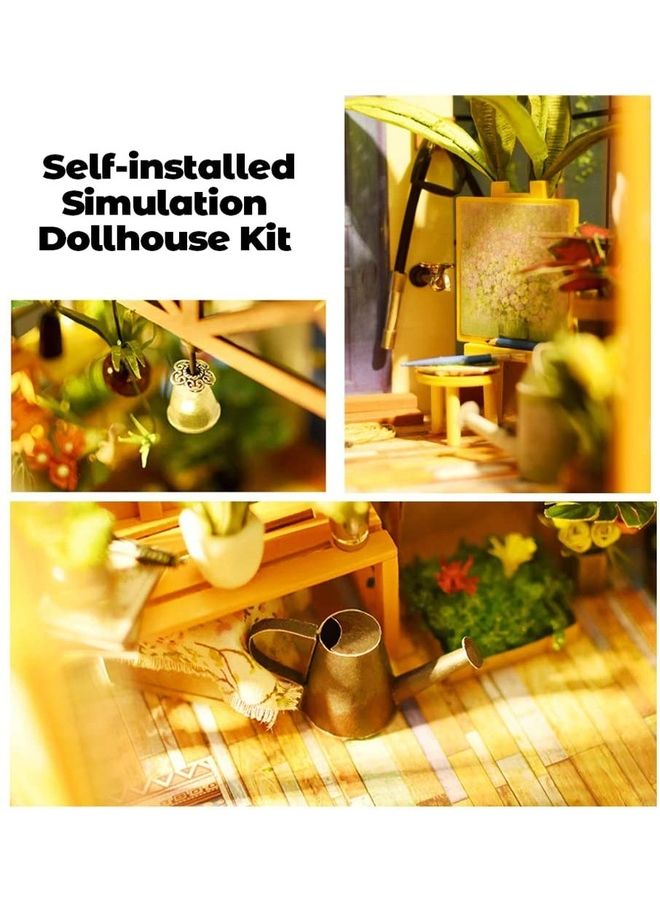 Wooden Self Installed Simulation Dollhouse Kit 19.5 x 17.5cm - Image 5