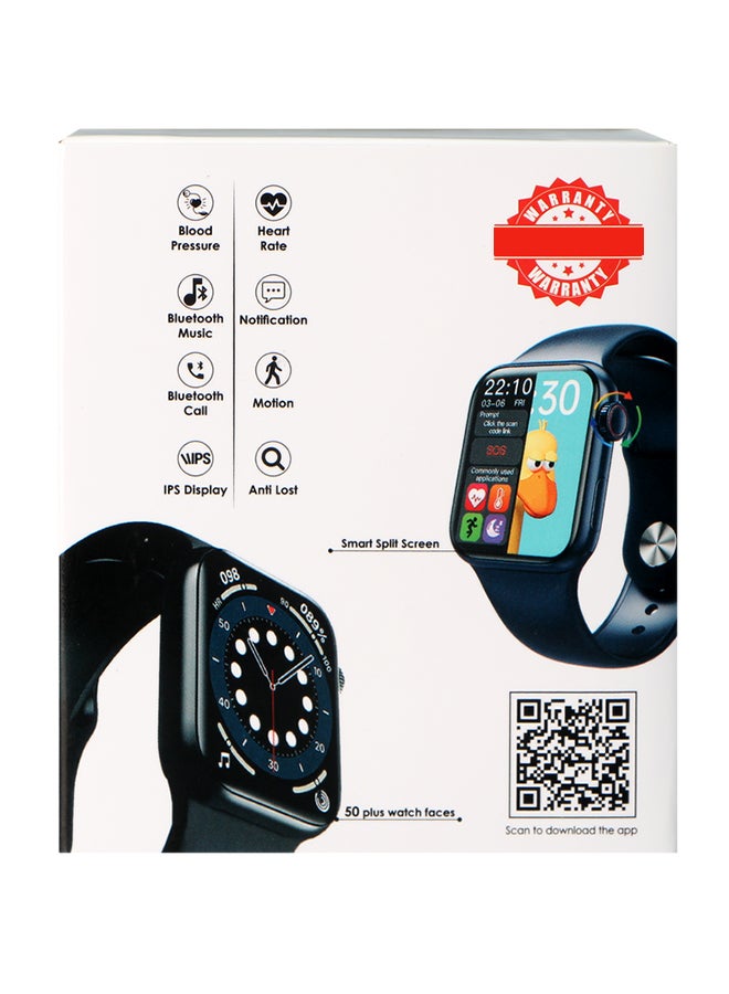 HW12 Silicone 1.57 inch Split Screen Watch With Rotating Side Button Blue