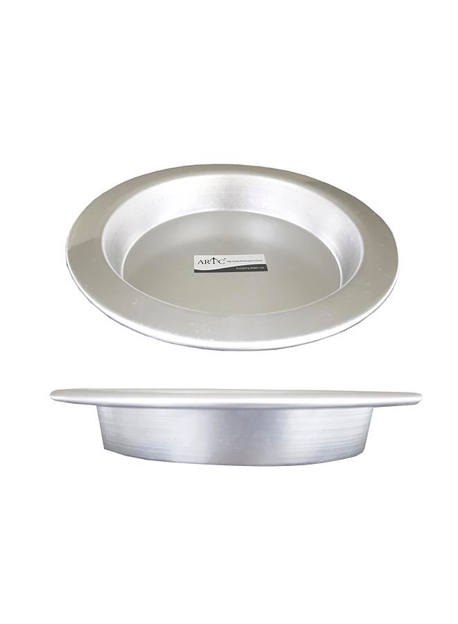 ARTC Set of 2 Kunefe Cooking And Serving Plate Silver 20cm  - Image 1