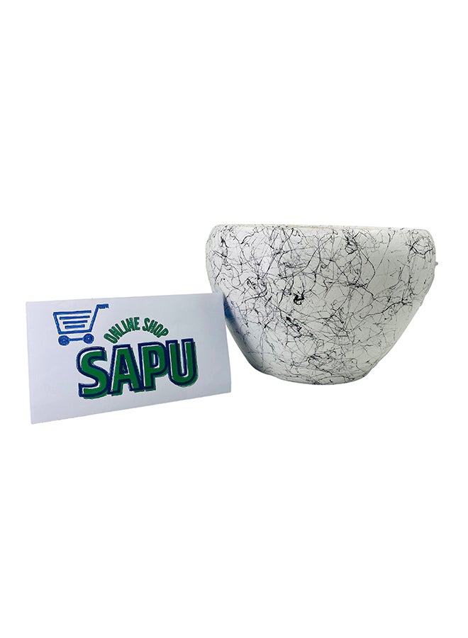 SAPU - 3-Piece Plant Pot White/Black 21 x 11cm - Image 1