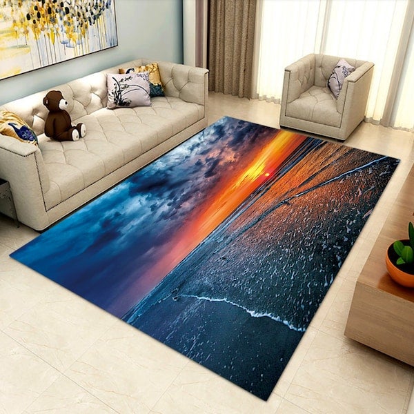 1-Piece Fashion Anti-Slip Bedroom Rug Carpet Multicolour 40x60cm - Image 4
