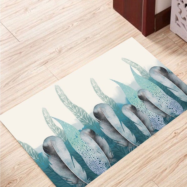 بساط أرضية عصري لغرفة المعيشة مقاوم للاهتراء، من قطعة واحدة متعدد الألوان 50x80سم - Image 3