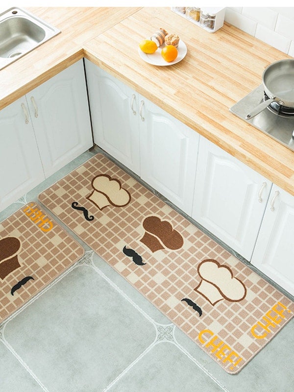 Simple Cute Cartoon Patterned Soft Non-Slip Rug Carpet Brown Mcm - Image 2