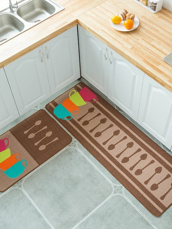 Simple Cute Cartoon Patterned Soft Non-Slip Rug Carpet Brown Mcm - Image 4