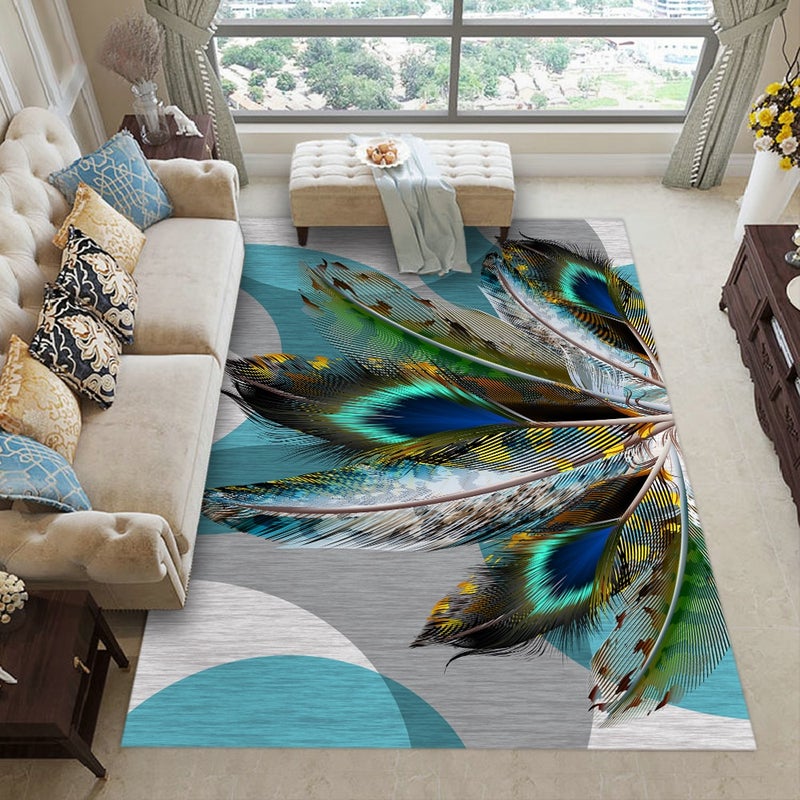 European Style Water Absorbent Anti-Slip Floor Rug Carpet Multicolour 40x60cm  - Image 1