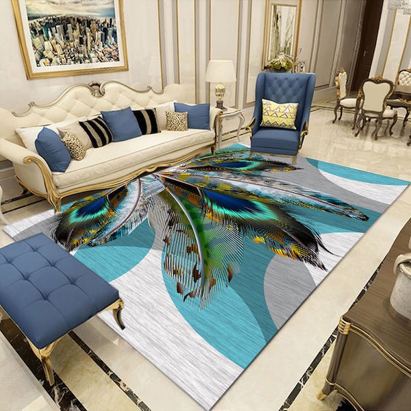 European Style Water Absorbent Anti-Slip Floor Rug Carpet Multicolour 40x60cm  - Image 2