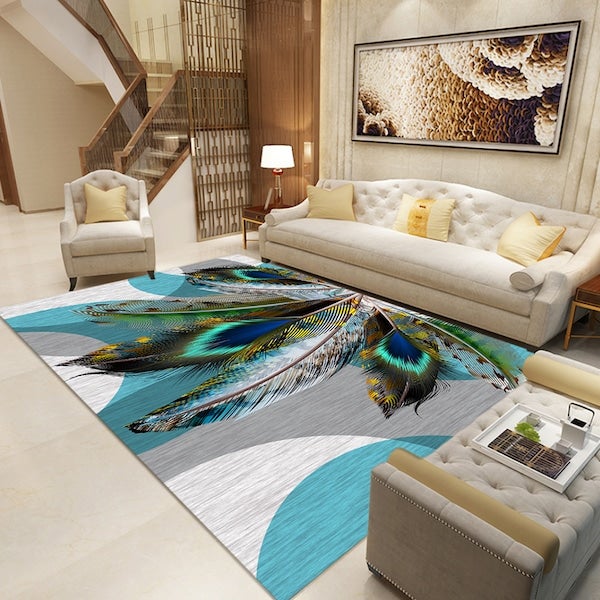 European Style Water Absorbent Anti-Slip Floor Rug Carpet Multicolour 40x60cm  - Image 3