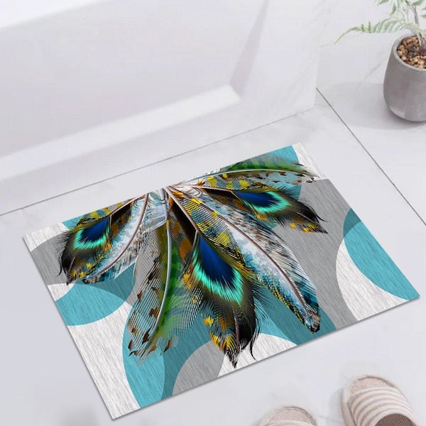 European Style Water Absorbent Anti-Slip Floor Rug Carpet Multicolour 40x60cm  - Image 5