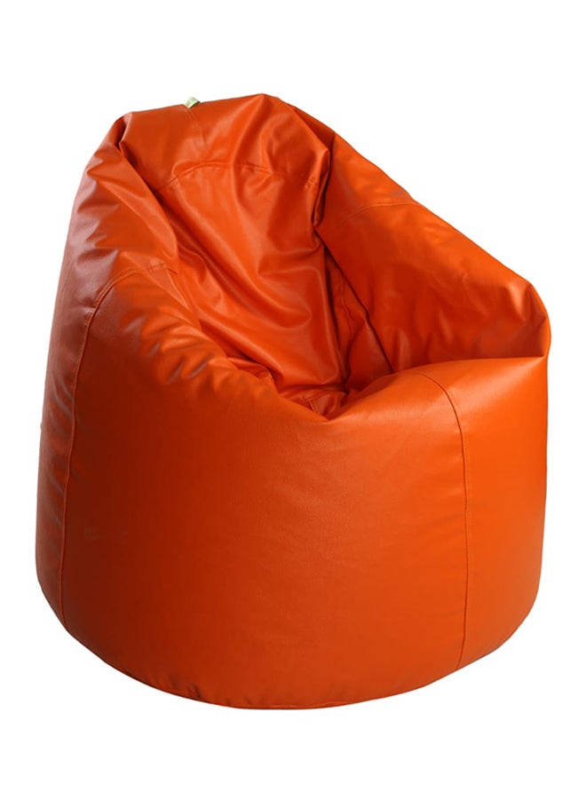 Generic PVC Leather Bean Bag Orange 80x80x50cm  - Image 2