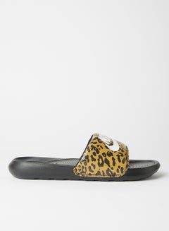 Victori One Printed Slides Chutney/White-Black
