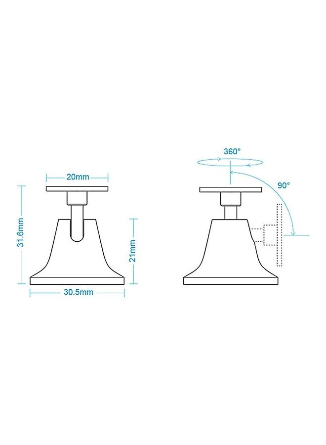 Aqara - MI Base Holder for Human Body Motion Sensor 360° Rotation White 11.5 x 9.5 x 3.1cm - Image 1