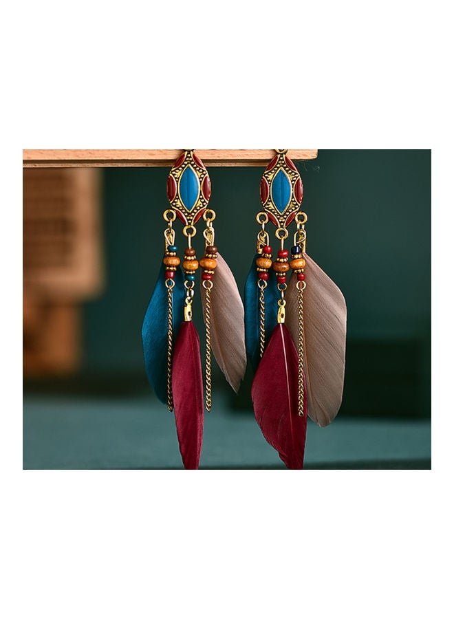 جونسون آند جونسون أقراط متدلية مزينة بالريش - Image 3