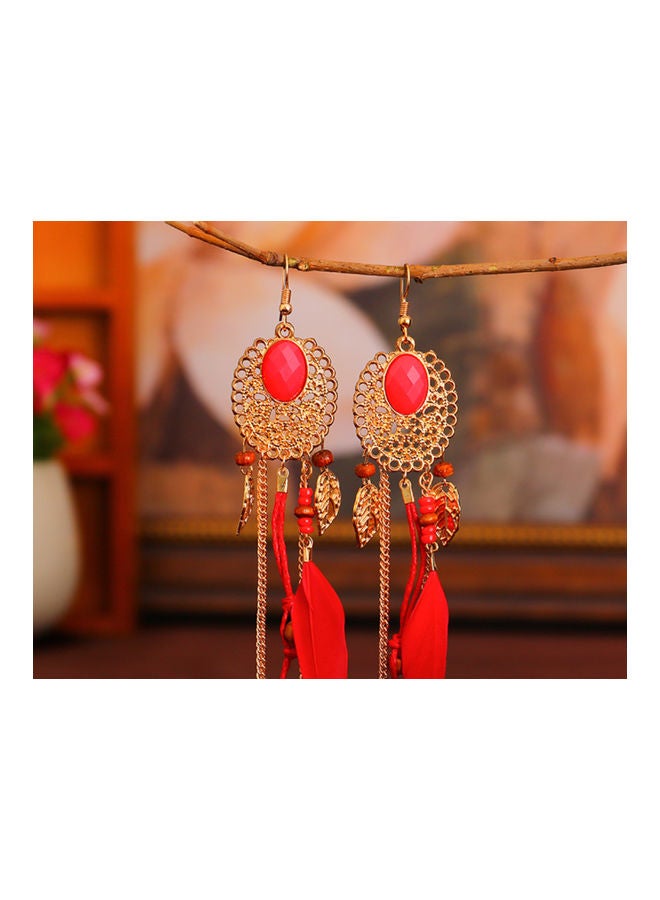 جونسون آند جونسون أقراط متدلية مُزينة بريش - Image 4