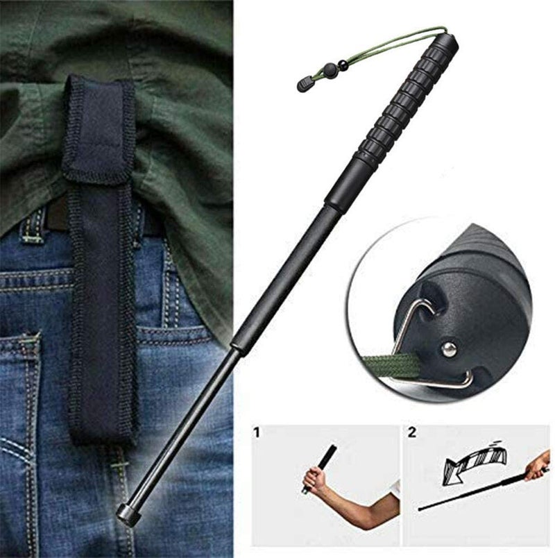 Generic Telescopic And Long Section Folding Self-defense Stick 28cm 28cm  - Image 4
