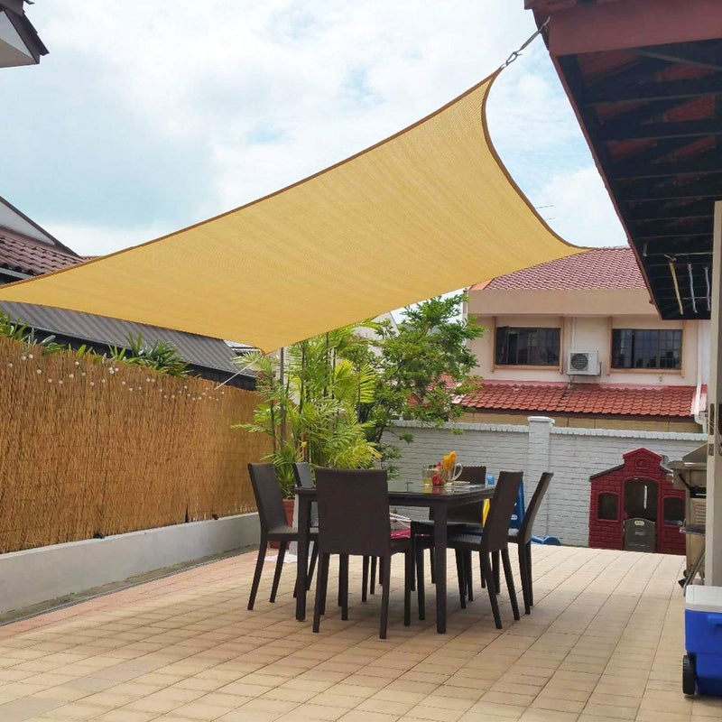 Generic - Sun Shade Sail Outdoor Cover Awning Shelter Sand 3*5meter - Image 1